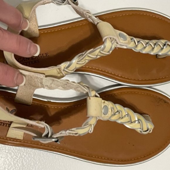 American Eagle Braided Thong Sandal Size 8 - Picture 7 of 9
